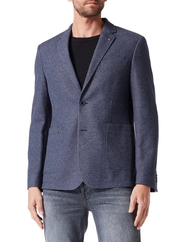 bugatti Men's 398133-39270 Jacket, Marine-380, 38R