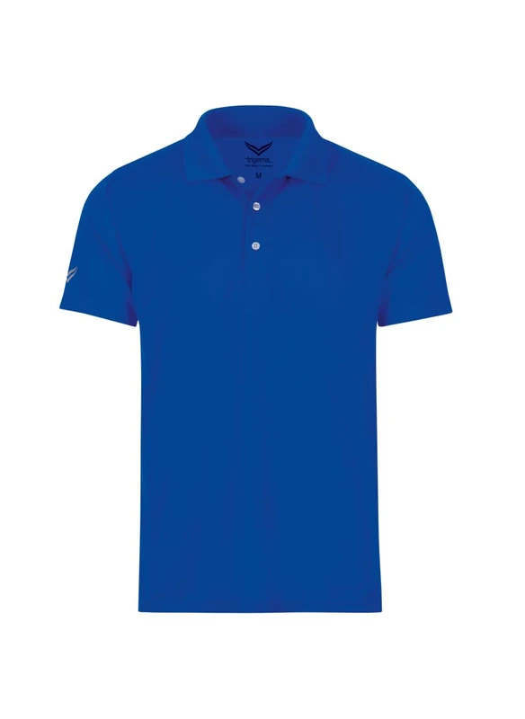 Trigema Coolmax Classic Polo Shirt, Royal, XXL