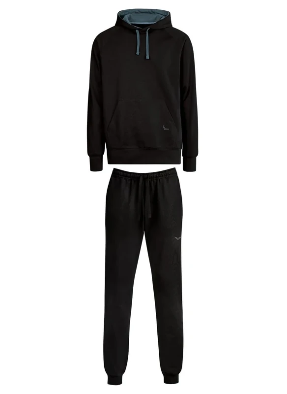 Trigema Men's 6799058 Leisure Suit, Black, XL