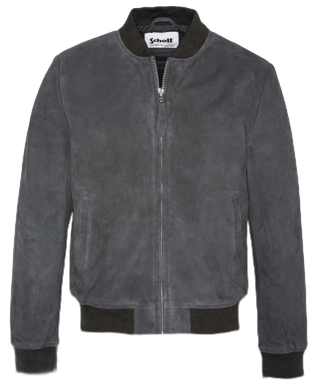Schott NYC LC300 Men's Jacket, Dark Grey, S, Dark Grey, S