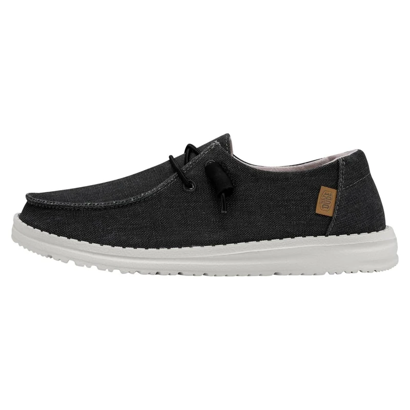 HEYDUDE - Women's Wendy Chambray Slip-On Shoes, Off Black, 5 UK - Image 1