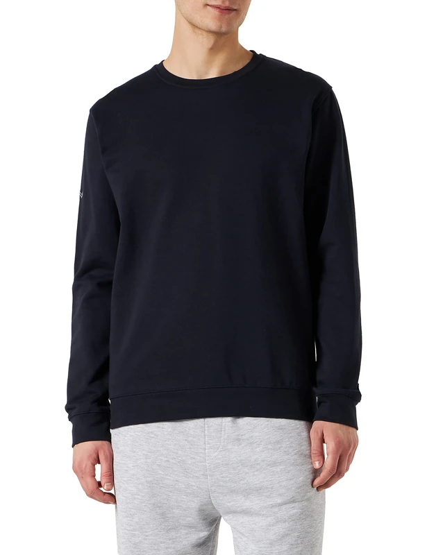 Trigema Men's 679501 Sweatshirt, Navy, M