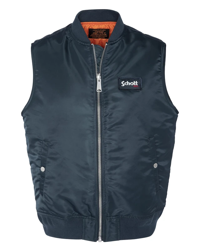 Schott NYC Men's Mav Jacket, Navy Blue, S