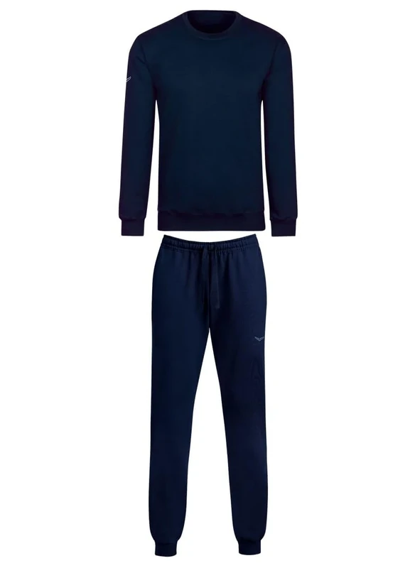 Trigema Men's 6795018 Leisure Suit, Navy, XXL