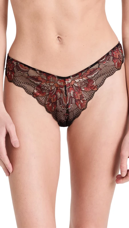 Cosabella Women's Paradise Thong, Lady in Red, XL