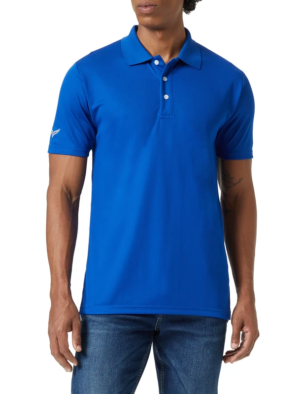 Trigema Coolmax Classic Polo Shirt, Royal, 4XL