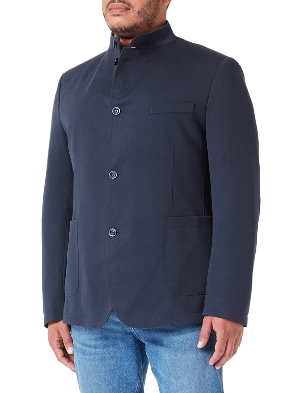 bugatti Men's 399733-39261 Jacket, Marine-390, 36R