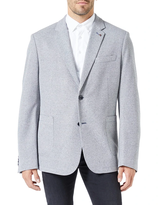 bugatti Men's 398133-39270 Jacket, Blue-360, 46R