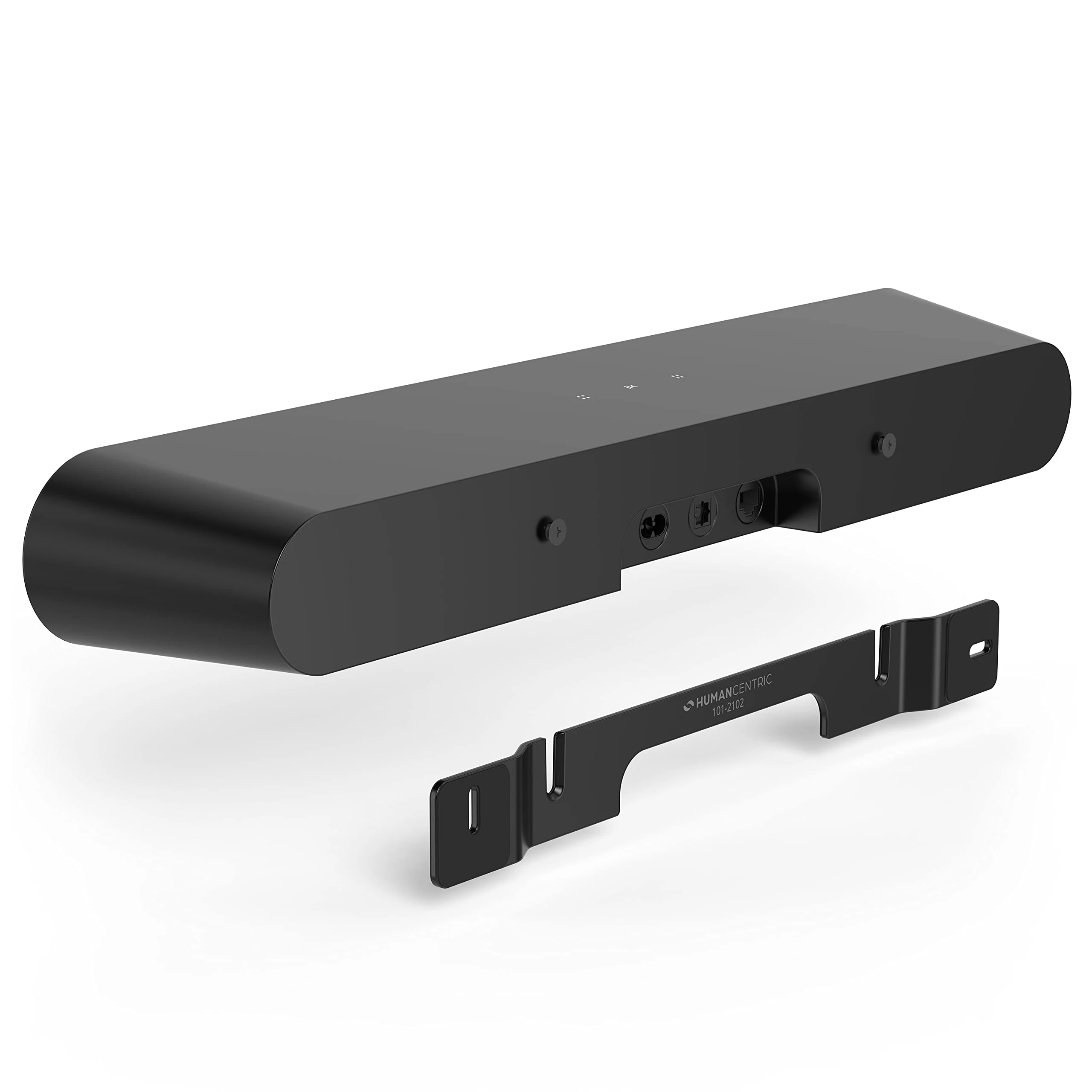 HumanCentric Wall Mount Compatible with Sonos Ray Sound Bar (Black), Mount on Wall Under TV, Floating Style, Hidden Design, Hardware Included