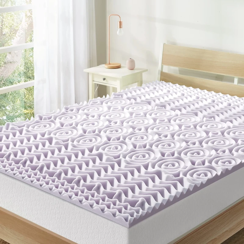 Mellow Mattress Topper, Foam, Lavender, 1.5 Inch