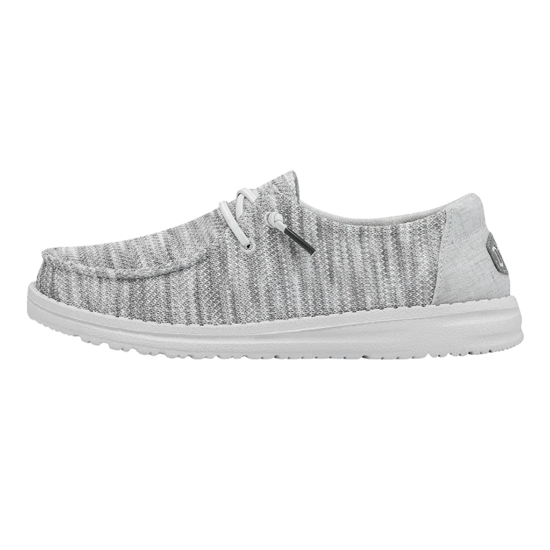 Hey Dude Wendy Sox Moc Toe Shoes Women's, Glacier Grey, 4 UK