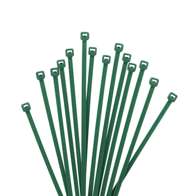 XINGO 1000 PCS Cable Zip Ties, 18lb Strength, Small Tie Wraps Self-Locking Nylon Zip Ties for Indoor and Outdoor Use (100mm x 2.5mm, Dark Green)