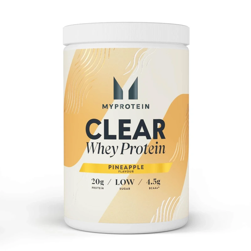 Myprotein Clear Whey Isolate Protein Powder - Pineapple - 500g - 20 Servings - Cool and Refreshing Whey Protein Shake Alternative - 20g Protein and 4g BCAA per Serving