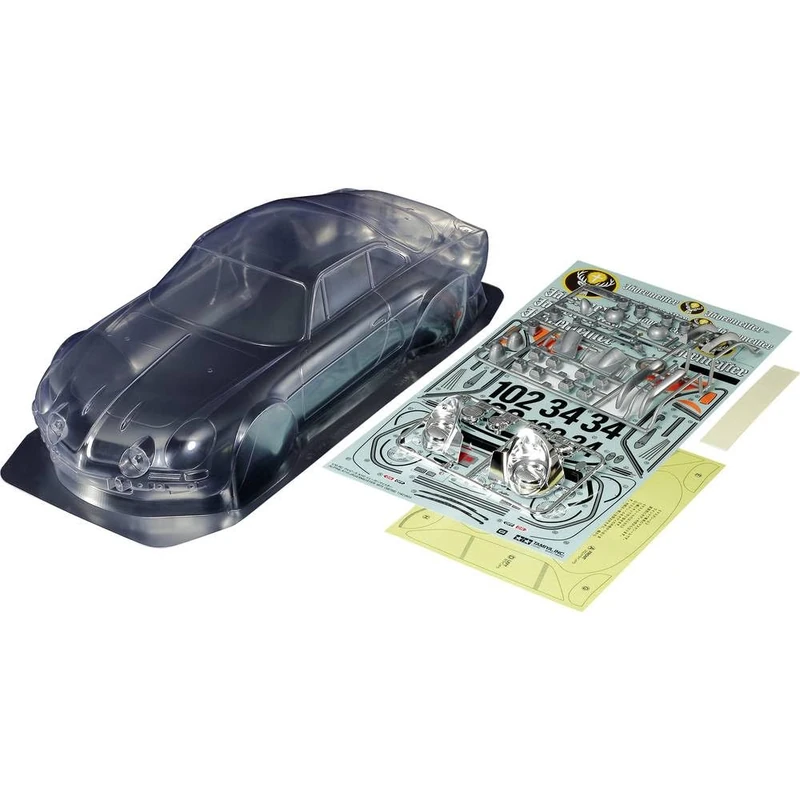Tamiya 51690 Kar.-Set Renault Alpine A110 Jägermeister – Accessories for RC Car, Spare Body, RC Modelling, Body