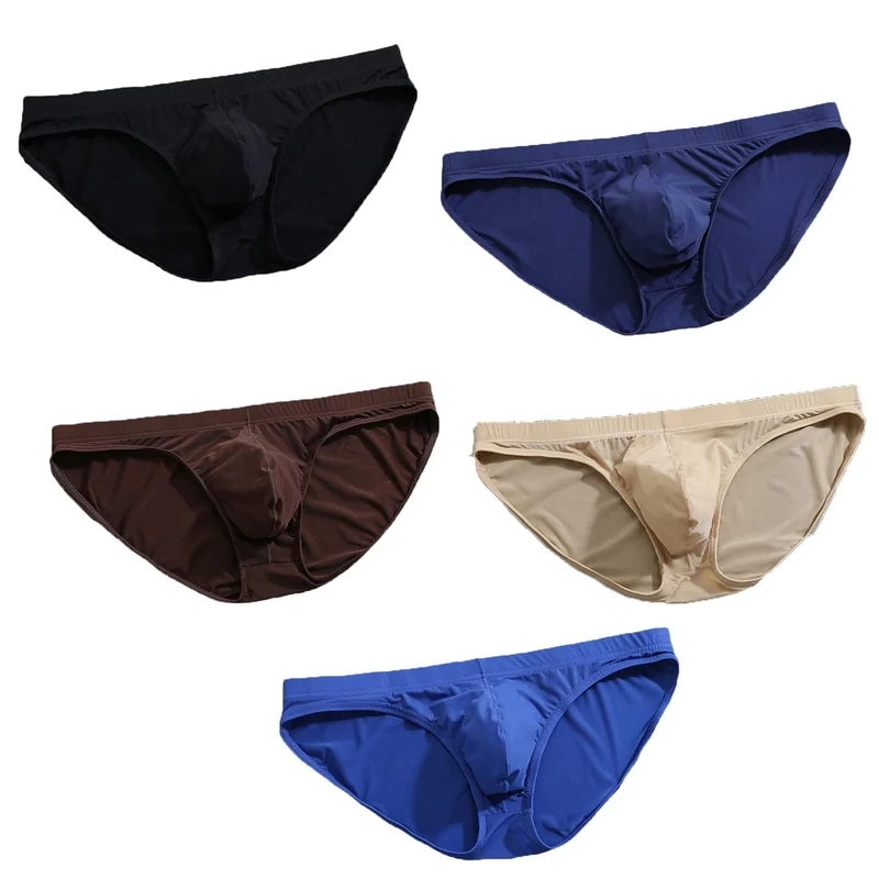 Faringoto Men's Low Waist Briefs - 11 Colors, 4 Sizes, Ice Silk