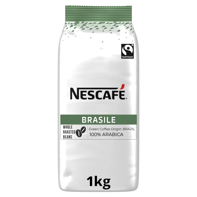 NESCAFÉ Brasile Coffee Beans | 100% Arabica | Single Origin | Fairtrade | 1kg, Packaging May Vary