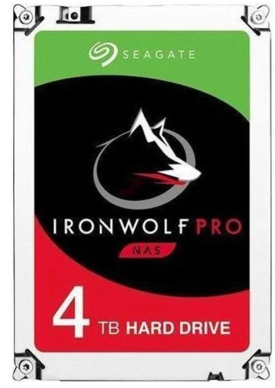 Seagate IronWolf Pro ST4000NE001 - HDD - 4 TB - Internal - 3.5" - SATA 6Gb/s - 7200 RPM - Buffer: 256 MB - with Piano di Assistenza Recupero Dati di Emergenza di 2 Anni
