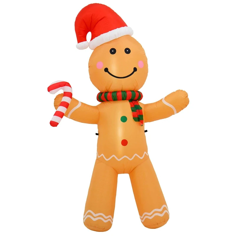 Mr Crimbo 8ft Inflatable Gingerbread Man
