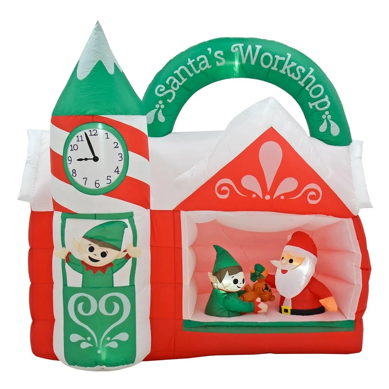 Mr Crimbo 7ft x 7ft Inflatable Santa's Workshop