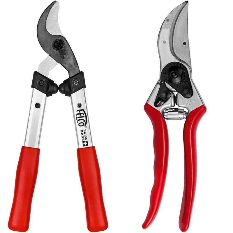Felco 211-40 Loppers, Red & Model 2 Secateurs (Large)