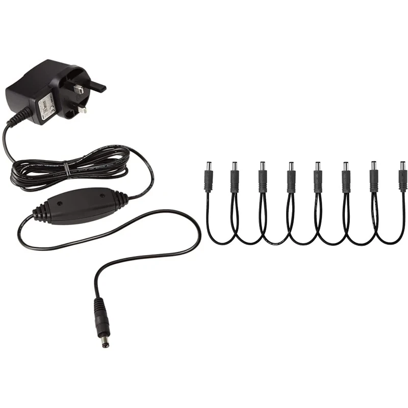 BOSS Psa-230Es2 Ac Adapter Power Supply & PCS-20A Parallel Daisy Chain Cord, Power Multiple Compact Pedals From a Single Pedal Like The LS-2, TU-3 or NS-2