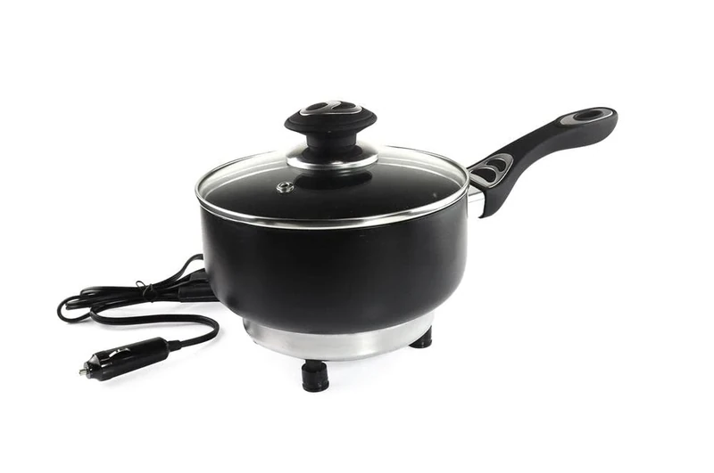 Amio Electric Saucepan with Car Lid 18 cm x 8 cm 150 W 12 V, Multicoloured, Unique - Image 1