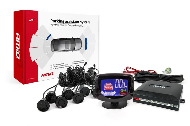Amio LED-GRAF 8 Sensors Black Parking Sensors - Image 1