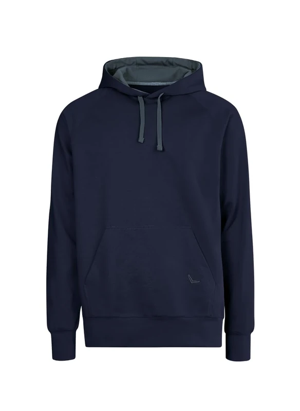 Trigema Men's Kapuzensweatshirt aus Biobaumwolle Sweatshirt, Navy, M