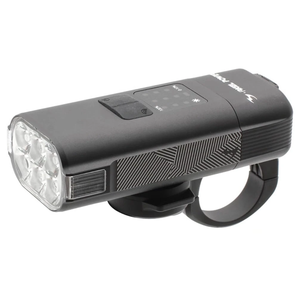 Moon Light the Way You Ride On Rigel Power 3600 Lumens IPx7 High Power Rechargeable Handlebar Mounted Front Cycle Light, Built-in Battery, Max Runtime 150 Hours.