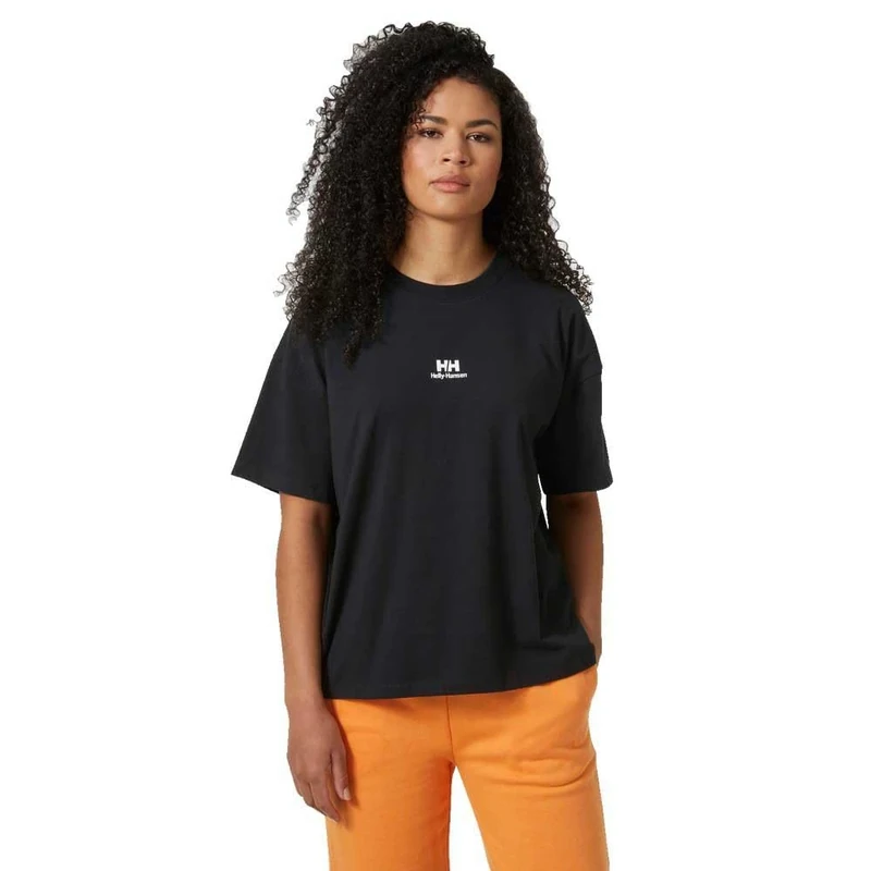 Helly Hansen Women's Patch T-Shirt - Black, Size L, Modern Design