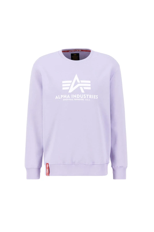 Alpha Industries Men's Basic Sweater, Pale Violet, M