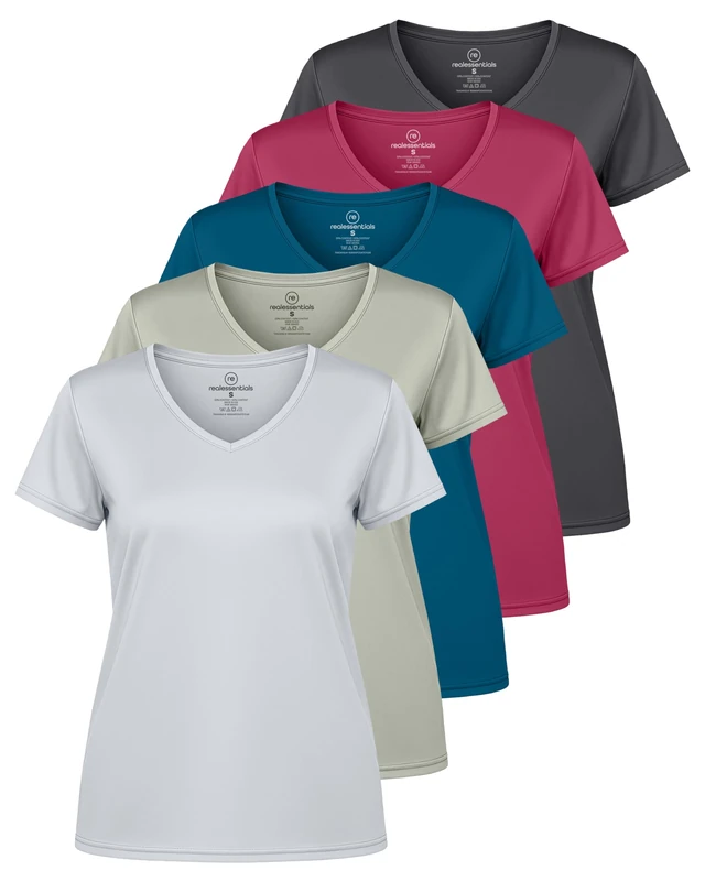 Real Essentials Women's Casual T-Shirt, Set 13, 3X