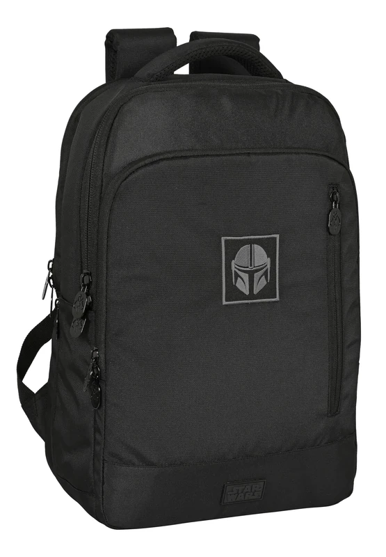 SAFTA Unisex Kid's Article Laptop Backpack 15.6"+Tablet+USB The Mandalorian Teen, Multicoloured, M