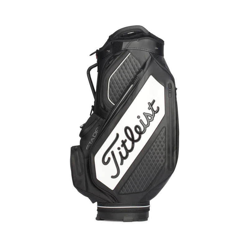 Titleist Tour Series Premium Cart StaDry Golf Bag, Black/White