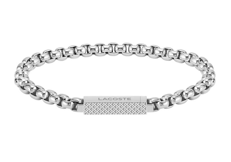 Lacoste Men's L'ESSENTIEL Collection Chain Bracelet in Stainless Steel - 2040123