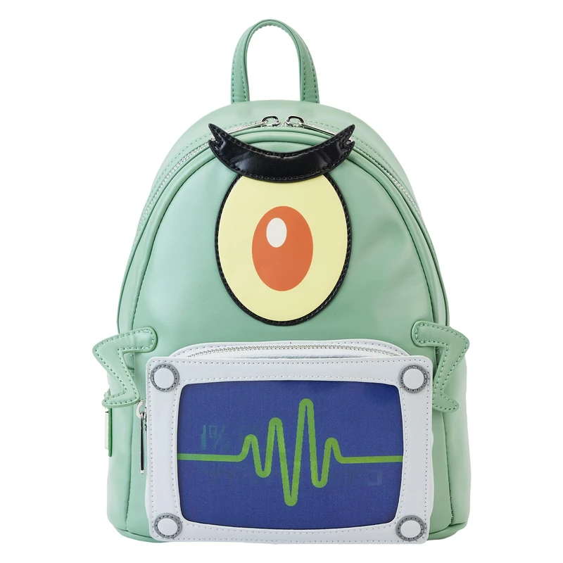 Loungefly SpongeBob Squarepants - Spongebob Plankton - Backpack - Spongebob Squarepants - Amazon Exclusive - Premium Vegan Leather - Gift Idea - Official Merchandise - for Boys, Girls Men and Women