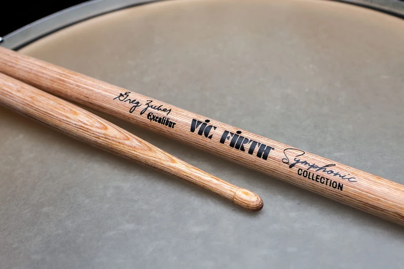 Vic FIrth - Symphonic Collection Snare Drumsticks - Greg Zuber "Excalibur" - Laminated Birch - Wood Tip
