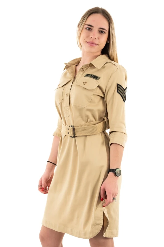 SCHOTT NYC Women's Robjanew Robe, Beige, S