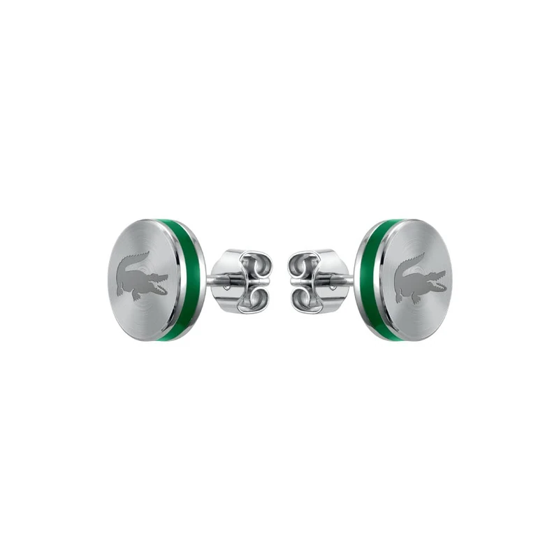 Lacoste Men's LACOSTE BASELINE Collection Stud Earrings in Stainless Steel - 2040085
