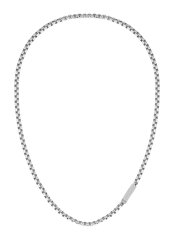 Lacoste Men's L'ESSENTIEL Collection Chain Necklace in Stainless Steel - 2040121