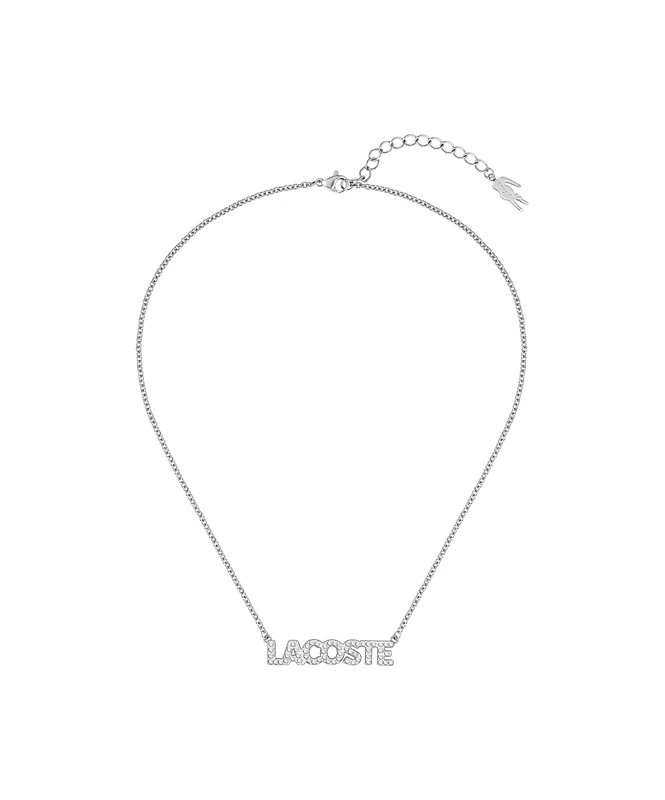 Lacoste Women's SCRIPT Collection Necklace Embellished with crystals - 2040060