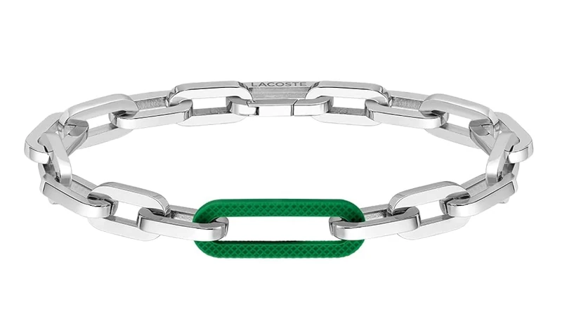 Lacoste Men's ENSEMBLE Collection Chain Bracelet in Stainless Steel - 2040103