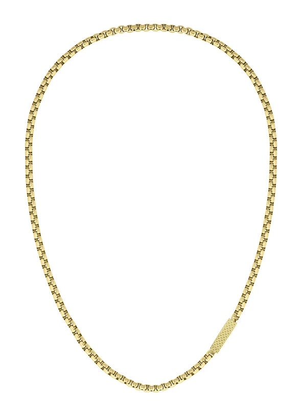 Lacoste Men's L'ESSENTIEL Collection Chain Necklace in Yellow Gold - 2040122