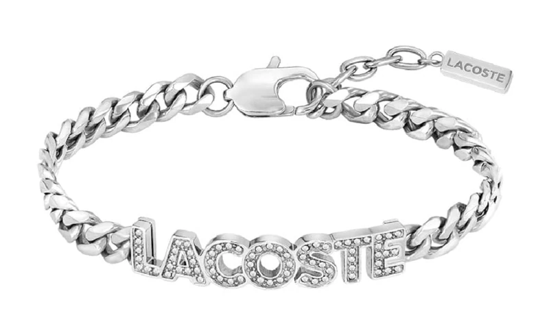 Lacoste Women's SCRIPT Collection Chain Bracelet Embellished with crystals - 2040062