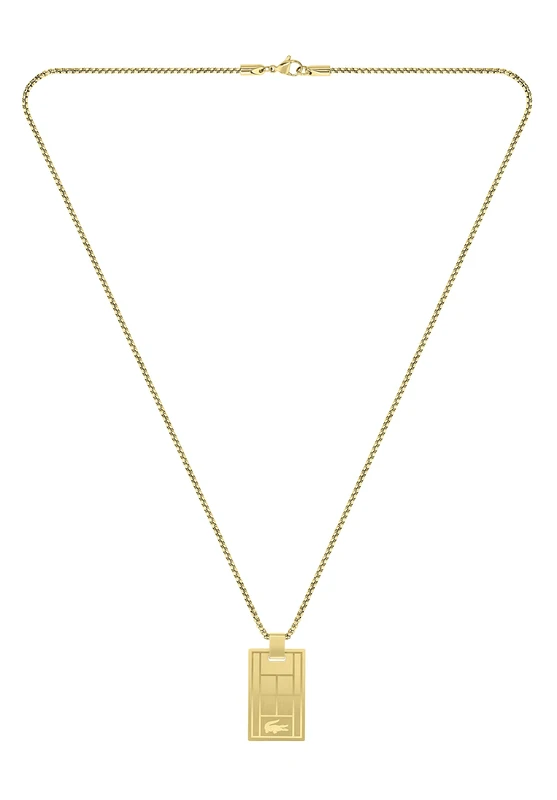 Lacoste Men's TENNIS COURT Collection Pendant Necklace - 2040077