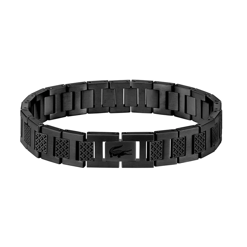 Lacoste Men's METROPOLE Collection Link Bracelet Embellished with petit piqué pattern