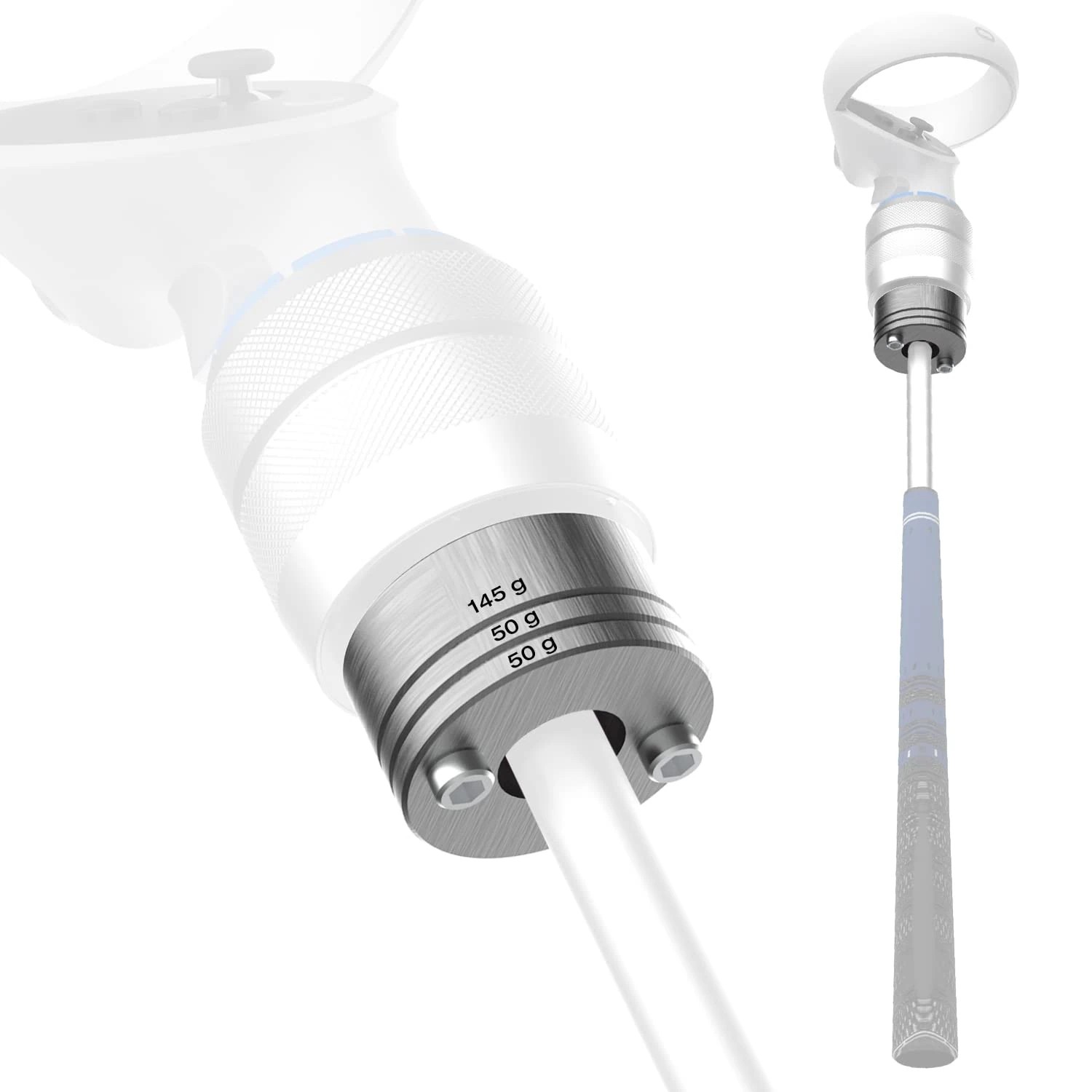 YEZRO Y11 Adjustable Metal Weight for Oculus Quest Golf Club Attachment - Adds 245/195/145 Grams to VR Accessories (Attachment NOT Included)