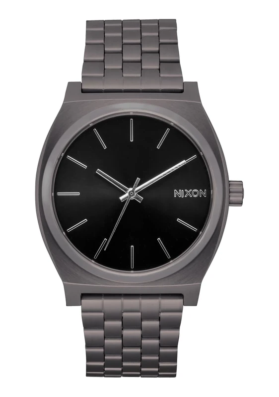 Nixon A045-5084-00 Unisex Analogue Japanese Quartz Movement Watch with Stainless Steel Strap, Gunmetal/Black Sunray