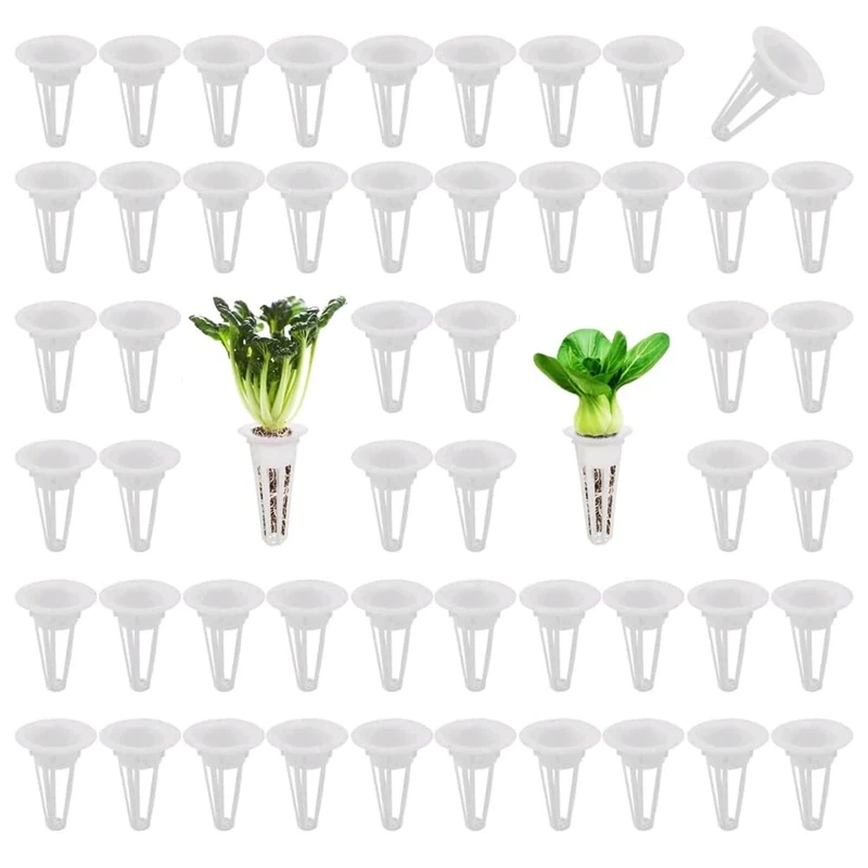 WANGCL 50 Pack Grow Baskets Replacement for Hydroponic Growing System Seed Pods Baskets for Indoor Herb Garden