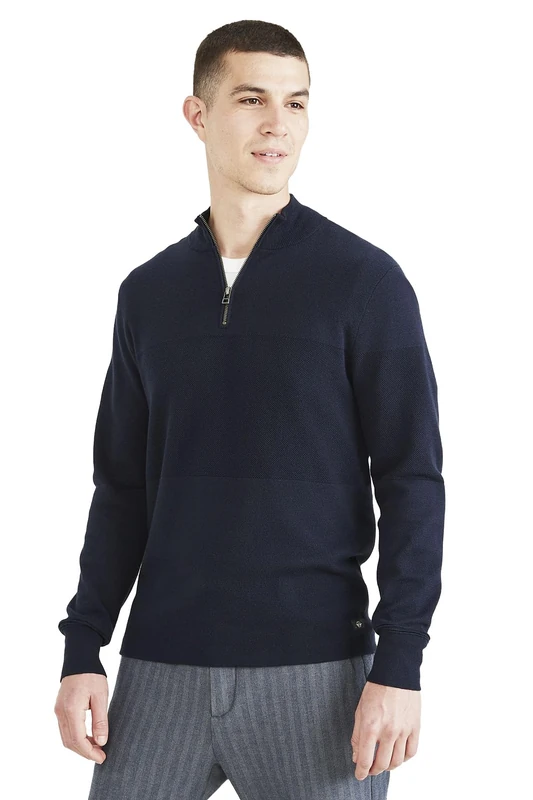 Dockers 1/4 Zip Pullover Sweater Mens, Navy, L